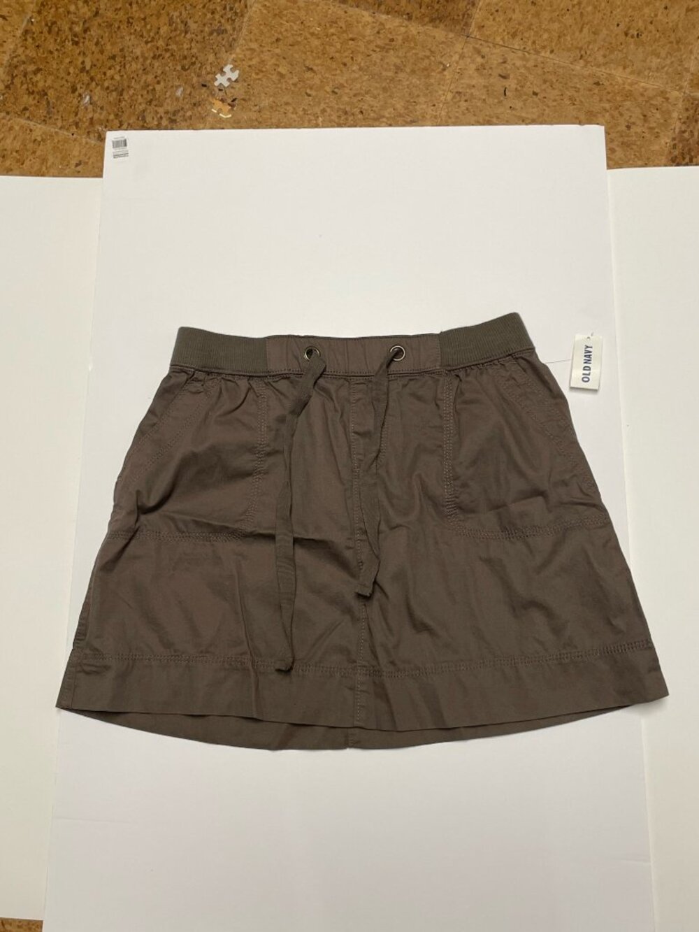 NWT Old Navy Brown drawstring Skirt xs